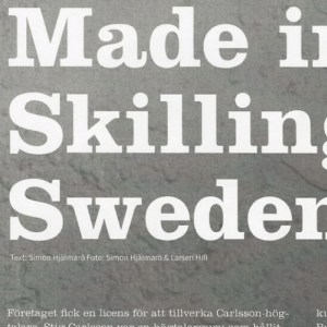 Made in Skillingaryd, Sweden- Article (2017)